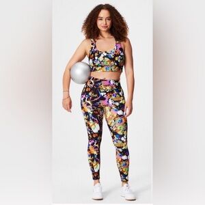 FABLETICS High-Waisted Legging & reversible Medium Impact Sports Bra BOTH LARGE